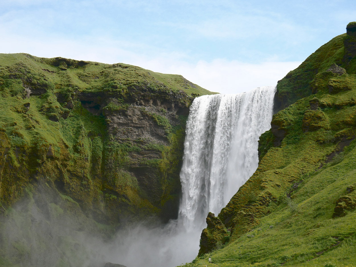 Skógafoss Wasserfall 1