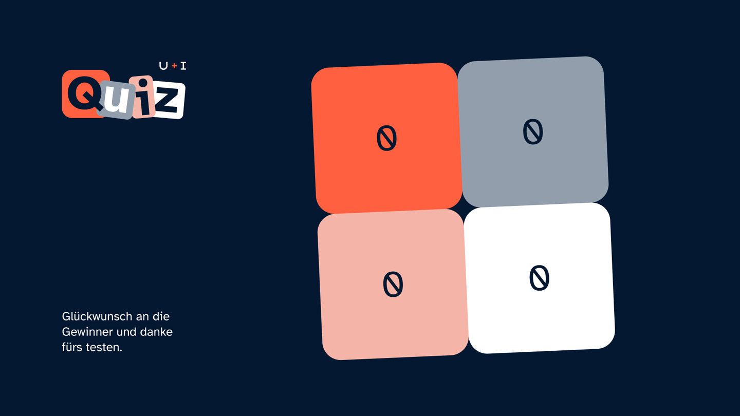 Endscreen mit vollständigen Punkten des Quiz